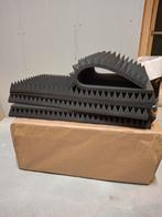 Akoestische schuimpanelen zwart/donkergrijs - 16 stuks, Ophalen