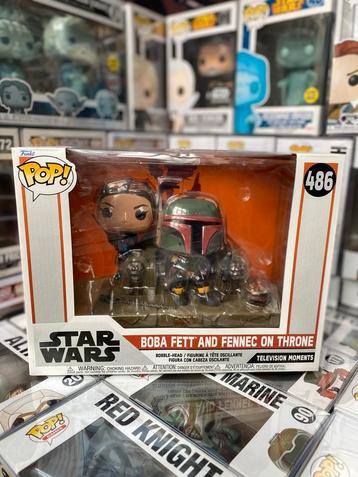 Funko Pop! Star Wars: Boba Fett & Fennec op Troon #486 beschikbaar voor biedingen
