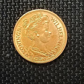 Gouden 5 Gulden 1912 - Koningin Wilhelmina beschikbaar voor biedingen