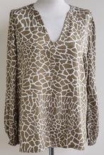 Esprit bruine blouse met giraffen print mt. M, Kleding | Dames, Maat 38/40 (M), Bruin, Ophalen of Verzenden, Zo goed als nieuw