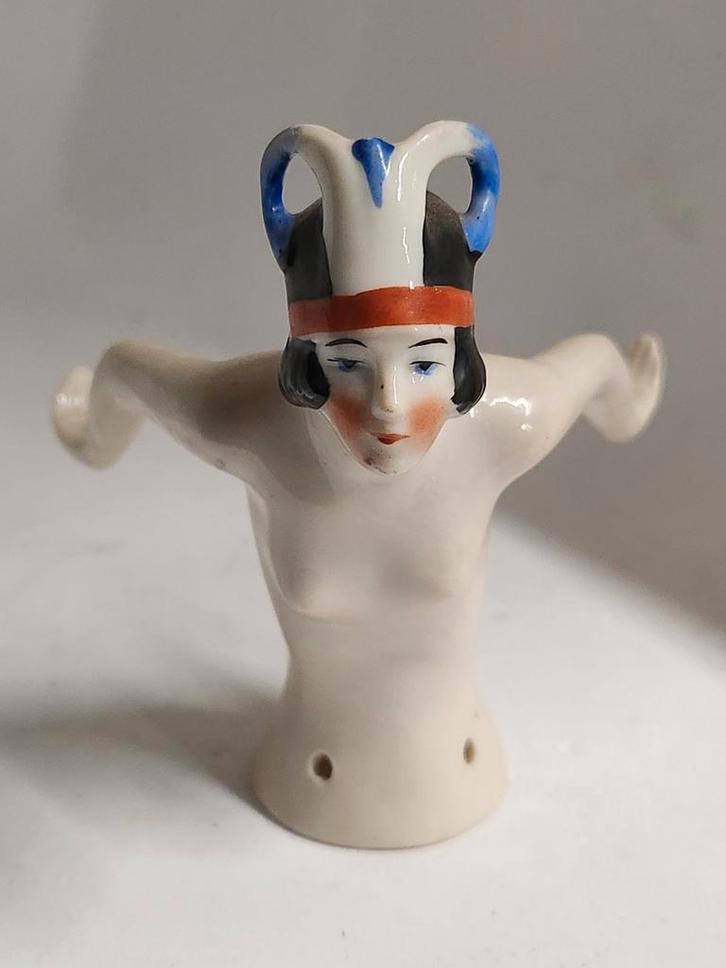 Vintage Halfdoll - Zeldzaam Exemplaar, Antiek en Kunst, Antiek | Keramiek en Aardewerk, Ophalen of Verzenden