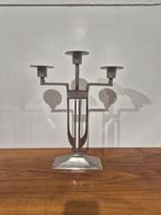 Art deco art nouveau stijl kandelaar metaal, Ophalen of Verzenden, Koper of Brons