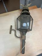 Antieke Messing Muurlamp met Adelaar, Antiek en Kunst, Ophalen of Verzenden
