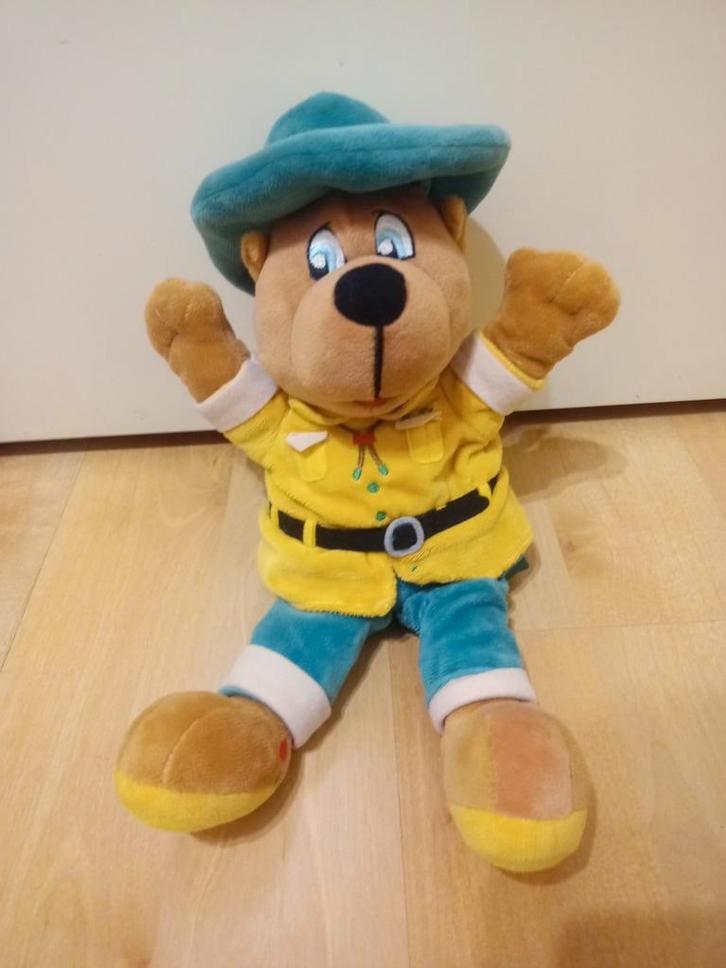 Leuke Knuffel handpop Bollo de beer, Kinderen en Baby's, Speelgoed | Knuffels en Pluche, Zo goed als nieuw, Beer, Ophalen of Verzenden