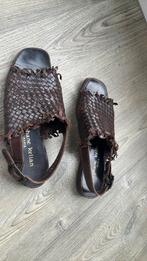 Vintage mt 4.5 gevlochten leer Stephane Kelian maat 4.5, Kleding | Dames, Schoenen, Ophalen of Verzenden, Zo goed als nieuw, Sandalen of Muiltjes