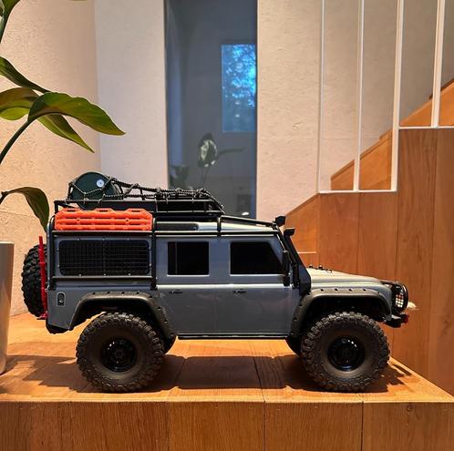 Traxxas TRX 4 Defender (Grey) + Battery + Modifications, Hobby en Vrije tijd, Modelbouw | Radiografisch | Auto's, Nieuw, Auto offroad