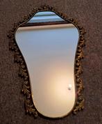 Vintage messing spiegel Italiaans FG, Antiek en Kunst, Antiek | Spiegels, Overige vormen, Minder dan 100 cm, Minder dan 50 cm