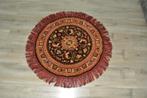 Vintage rond wol vloerkleed tafelkleed, Rond, Ophalen of Verzenden, Zo goed als nieuw, 100 tot 150 cm