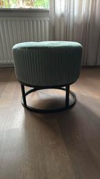 Ronde Velvet poef, Huis en Inrichting, Banken | Voetenbanken en Poefen, Ophalen, Zo goed als nieuw, Rond, Minder dan 50 cm