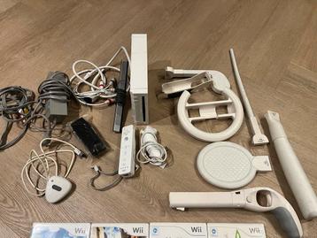 Nintendo Wii Console + Spelletjes beschikbaar voor biedingen