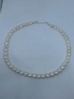 Echte parel ketting met zilver 925 sluiting, Sieraden, Tassen en Uiterlijk, Kettingen, Overige kleuren, Z, A, Nieuw