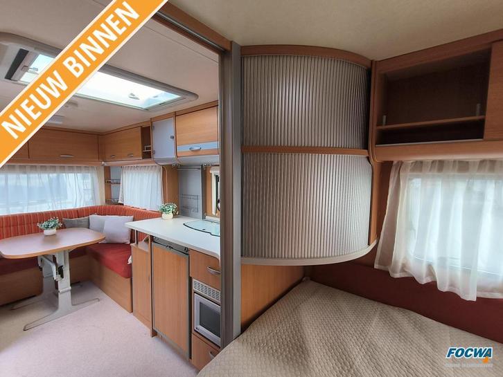 Knaus Sport 500 FU Lengtebed Zit Tent Toilet, Caravans en Kamperen, Caravans, Bedrijf, tot en met 4, 1000 - 1250 kg, Rondzit, Knaus