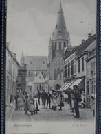 STEENBERGEN   geanimeerd straatbeeld, Verzamelen, Ansichtkaarten | Nederland, Ophalen of Verzenden, Voor 1920, Ongelopen, Noord-Brabant