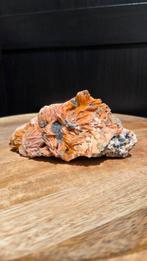 Zeldzaam Bariet met Cerussiet uit Marokko - UV Reactief, Ophalen of Verzenden, Mineraal