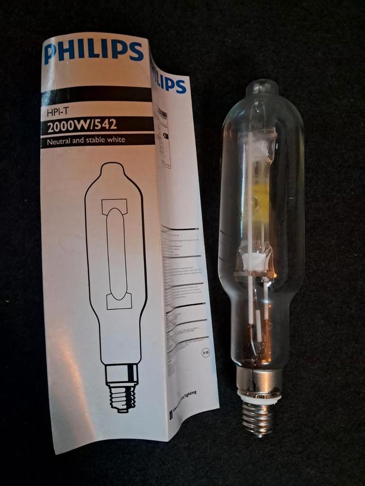 6 Philips HPI-T 2000W Lamp met Fitting, Huis en Inrichting, Lampen | Losse lampen, Nieuw, Overige typen, 60 watt of meer, Overige fittingen