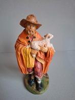 Kerststalbeeld Herder met Lam - Italy - 17 cm, Antiek en Kunst, Ophalen of Verzenden