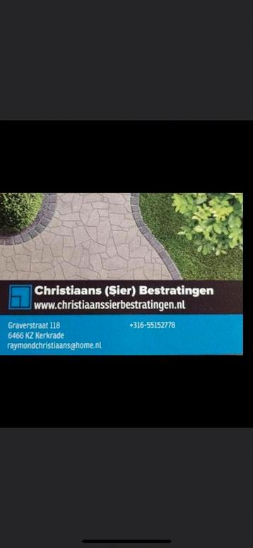 Gezocht ervaren stratenmaker  beschikbaar voor biedingen