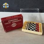 Frans Vintage Reis schaakspel / reis dammen ( Phidias ), Hobby en Vrije tijd, Gezelschapsspellen | Bordspellen, Ophalen of Verzenden