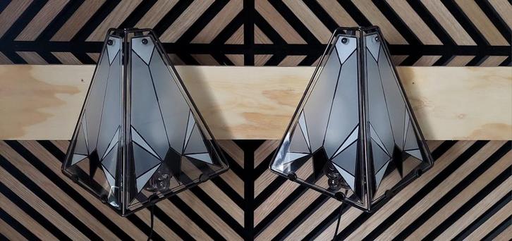 Vintage Retro Memphis 2 wandlampen  80's Milano lampen, Huis en Inrichting, Lampen | Wandlampen, Nieuw, Ophalen of Verzenden