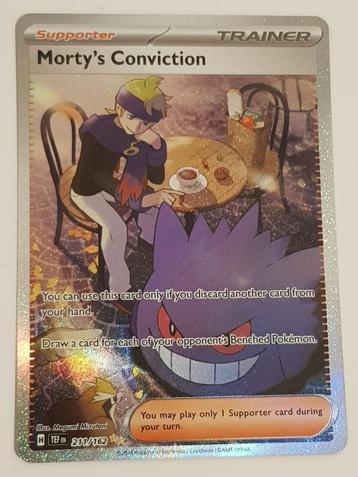 Pokemon SV Temporal Forces Morty's Conviction 211 SIR Gengar