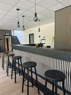 Zwarte bar krukken, Ophalen, 5 krukken of meer, Met voetsteun, 60 tot 90 cm