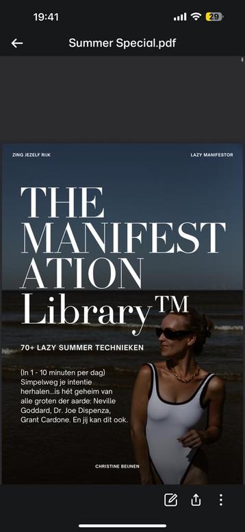 Manifesteren I Christine Beijnen I The Manifestation Library beschikbaar voor biedingen