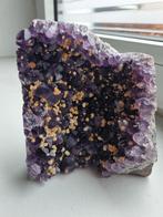 Amethist en calciet geode, Ophalen of Verzenden