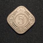 5 cent 1934, Verzenden, Koningin Wilhelmina, 5 cent, Losse munt