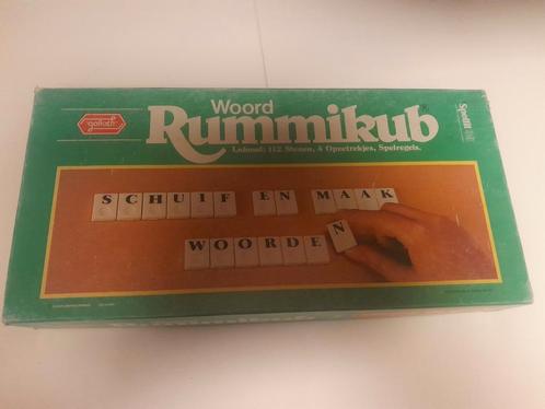 Woord rummicub, Hobby en Vrije tijd, Gezelschapsspellen | Bordspellen, Gebruikt, Drie of vier spelers, Ophalen of Verzenden