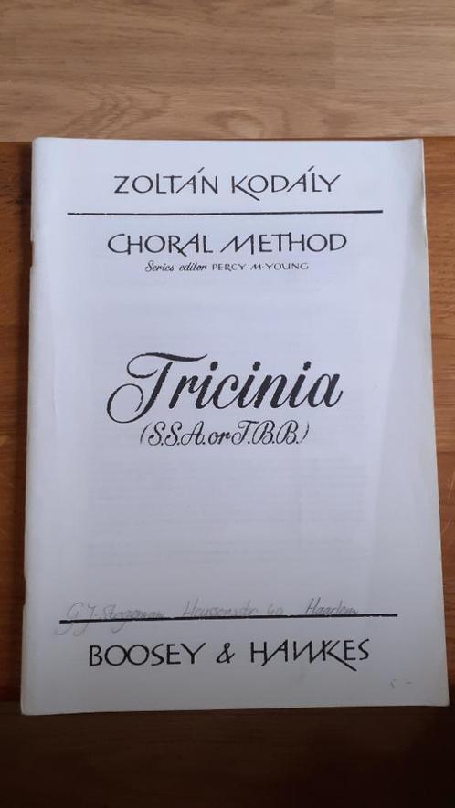 Tricinia SSA of TBB Zoltán Kodály, Muziek en Instrumenten, Bladmuziek, Gebruikt, Artiest of Componist, Overige genres, Koor, Zang