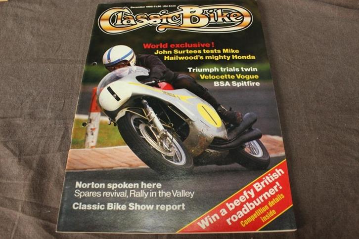 Classic Bike december 1985 oa. BSA Spitfire Velocette Vogue, Boeken, Motoren, Gelezen, Ophalen of Verzenden