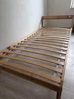 Houten bedframe 90x200 IKEA, Ophalen, 90 cm, Eenpersoons, Beige