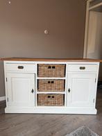 Dressoir kast landelijk wit, Ophalen of Verzenden, Zo goed als nieuw, 25 tot 50 cm, Teakhout