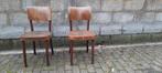 2antieke thonet bistro cafe stoeltjes, Ophalen, Gebruikt, Bruin, Twee