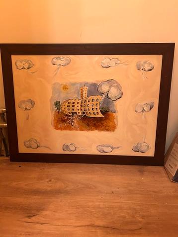 Schilderij gespannen op lijst incl. Moderne Omlijsting beschikbaar voor biedingen