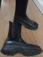Zwarte leren laarzen, Gebruikt, Onbekend, Dames, Ophalen of Verzenden