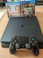 Playstation 4 slim 500gb + two games, Spelcomputers en Games, Spelcomputers | Sony PlayStation 4, Ophalen of Verzenden, Zo goed als nieuw
