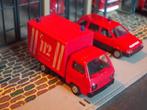 1979 Mitsubishi L300 Koffer Feuerwehr Brandweer uitvoering 1, Ophalen of Verzenden, Bus of Vrachtwagen, Herpa