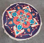 Vintage katoenen tapijt wasbaar rond kleed 100CM abstract, Huis en Inrichting, Stoffering | Tapijten en Kleden, Rond, Nieuw, Ophalen of Verzenden