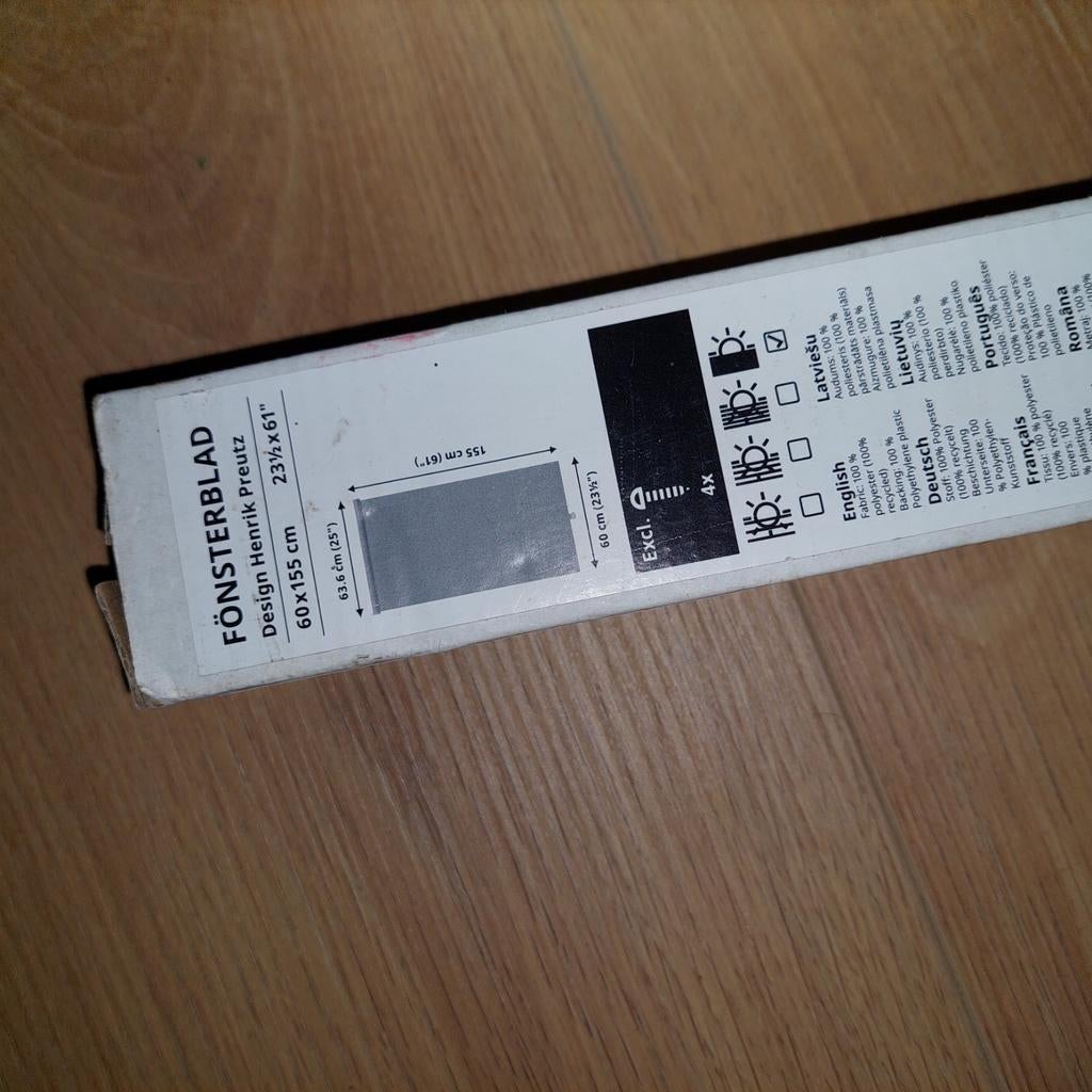 Nieuw verduisterend rolgordijn, Huis en Inrichting, Stoffering | Gordijnen en Lamellen, Ophalen of Verzenden, Zo goed als nieuw