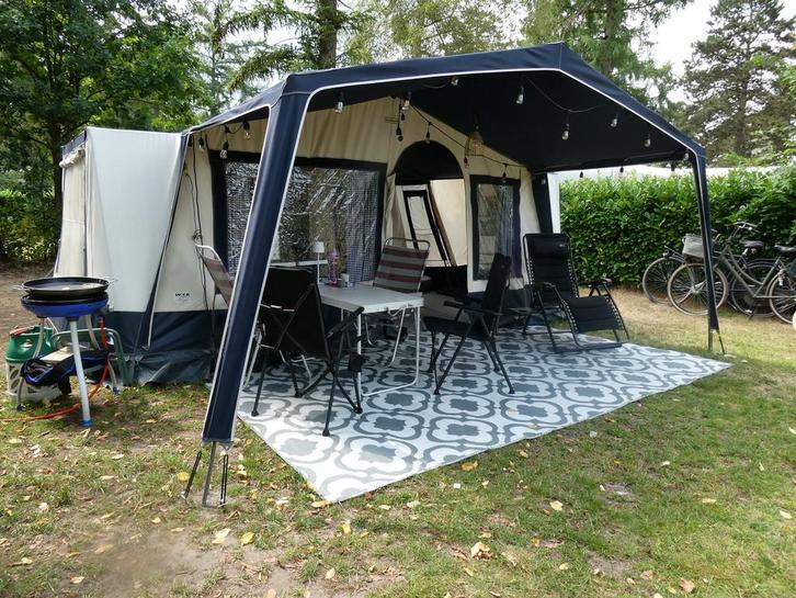 Vouwwagen roadmaster family S, Caravans en Kamperen, Vouwwagens, meer dan 6, Blauw, Aanwezig, Ophalen