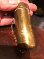 Antieke koperen tondel doos met originele tondels, Antiek en Kunst, Antiek | Koper en Brons, Ophalen of Verzenden, Koper