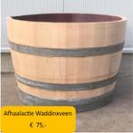Half eikenhouten wijnvat 112 liter, geolied met lijnolie, Niet ingevuld, 150 liter of meer, Niet ingevuld, Ophalen of Verzenden