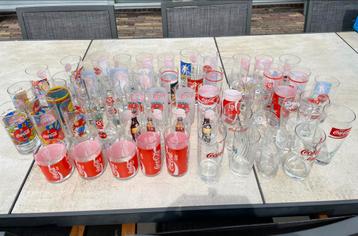 Coca Cola glazen verzameling 49 stuks beschikbaar voor biedingen
