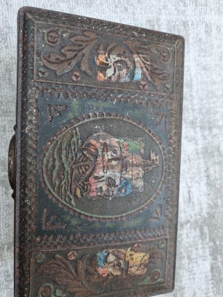 Vintage Metalen Sieradendoosje, Antiek en Kunst, Antiek | Overige Antiek, Ophalen of Verzenden