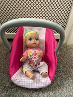 Pop babyborn met maxicosie samen te koop, Ophalen of Verzenden, Zo goed als nieuw, Babypop