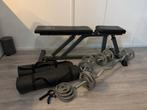 Complete Fitness Set: Bank, Dumbbells, Curlstang & Grip, Sport en Fitness, Fitnessmaterialen, Ophalen, Gebruikt, Armen, Fitnessbank