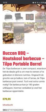 Nieuwe BBQ Smoker Van Buccan, Tilpa, Ophalen of Verzenden, Nieuw, Buccan BBQ, Met accessoires