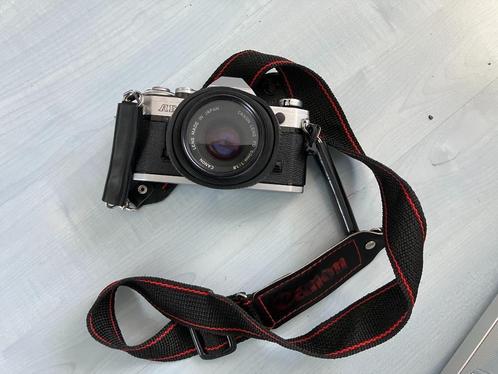 Canon AE-1 analoge fotocamera met lenzen, Audio, Tv en Foto, Fotocamera's Analoog, Gebruikt, Spiegelreflex, Canon, Ophalen