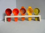 tupperware Vintage set maatschepjes, Ophalen of Verzenden, Zo goed als nieuw, Geel, Overige typen